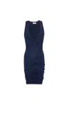 Saint Laurent Abito Canotta In Jersey In Marine