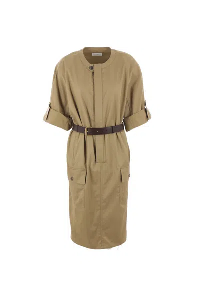 Saint Laurent Dresses In Brown
