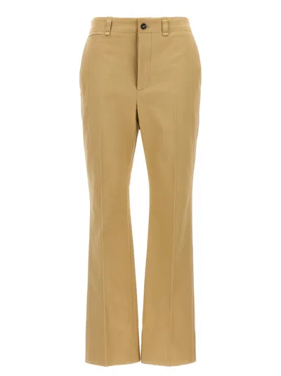 Saint Laurent Drill Pants In Neutral