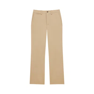 Pre-owned Saint Laurent Drill Pants 'beige' | Tan | Women's Size 36 In Brown