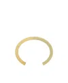 Saint Laurent Duet Debossed-logo Bracelet In Yellow