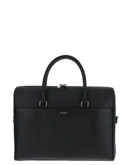 Saint Laurent Duffle Briefcase Bag In Black