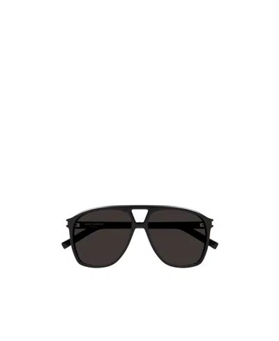 Saint Laurent Dune Oversize-frame Sunglasses In Black