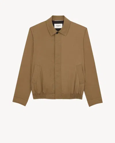 Saint Laurent E26 Jacket In Brown
