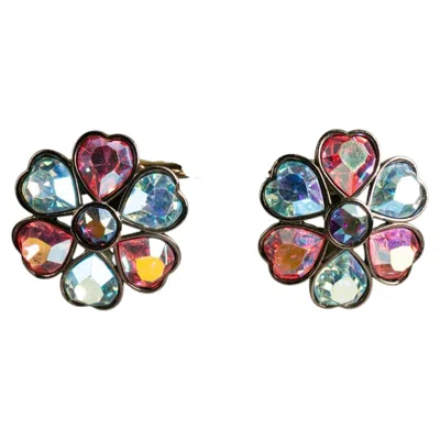 Pre-owned Saint Laurent Earrings By Yves  Circa 1980 In Multiple