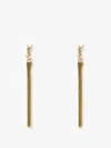 Saint Laurent Metal Earrings With Cassandre Tassel In Gold