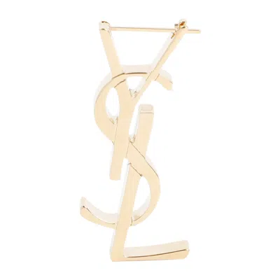 Saint Laurent Earrings Metallic In Gold