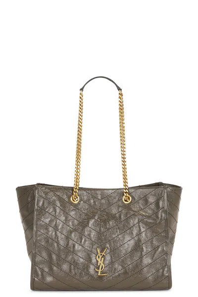 Saint Laurent East West Niki Shopping Bag In Light Musk