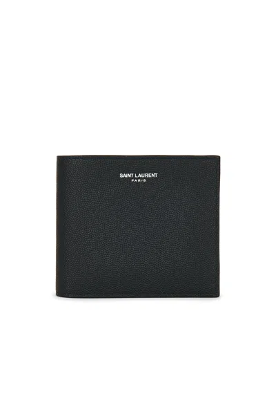 Saint Laurent East West Wallet In Black