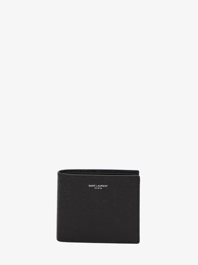 Saint Laurent East West Wallet In Black