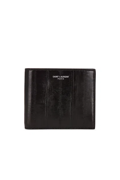 Saint Laurent East West Wallet In Burnt Brown