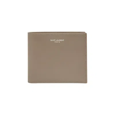 Pre-owned Saint Laurent East West Wallet 'plaza Taupe' | Tan | Men's Size Onesize In Brown