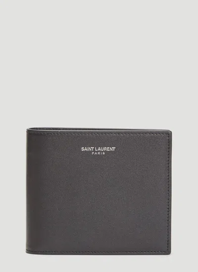 Saint Laurent East/west Bifold Wallet In Black
