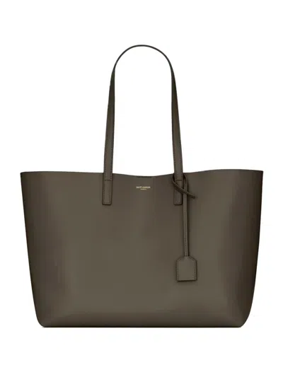 Saint Laurent East/west Large Leather Tote Bags