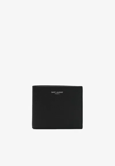 SAINT LAURENT EAST/WEST LEATHER WALLET