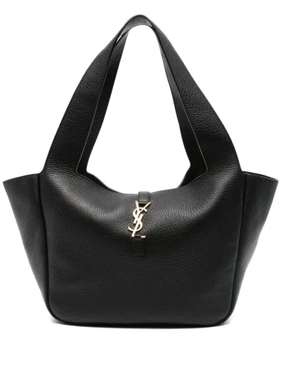 Saint Laurent East/west Tote Bag In Black