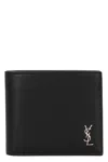 Saint Laurent Logo-plaque Leather Bi-fold Wallet