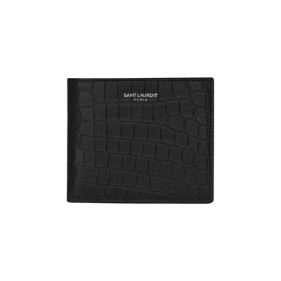 Pre-owned Saint Laurent East/west Wallet 'black'
