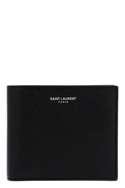 Saint Laurent 'east/west' Wallet In Black
