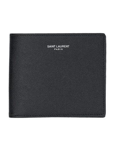 Saint Laurent East/west Wallet In Black