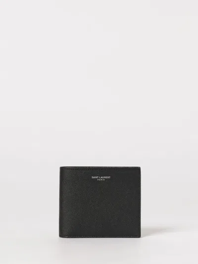 Saint Laurent East-west Calfskin Leather Wallet In White