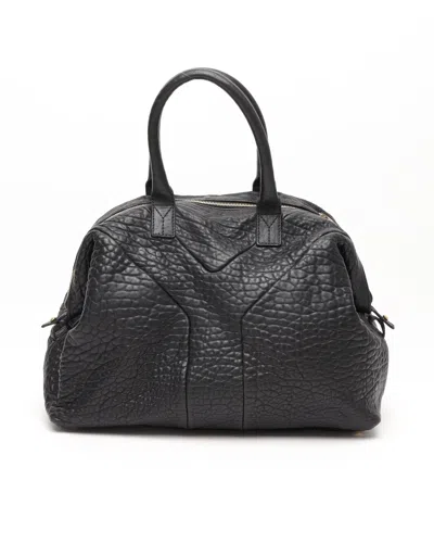 Saint Laurent Easy Boston Bag In Black
