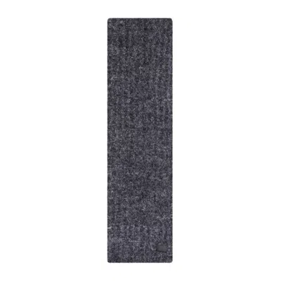 Saint Laurent Echarpe Maille Anthracite Wool Beanie In Gray