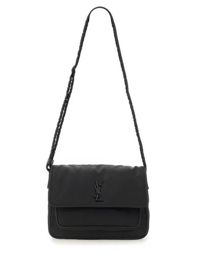 Saint Laurent Econyl "messenger Niki" Bag In Black