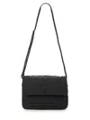 Saint Laurent Men's Niki Nylon Messenger Small Bag In Black