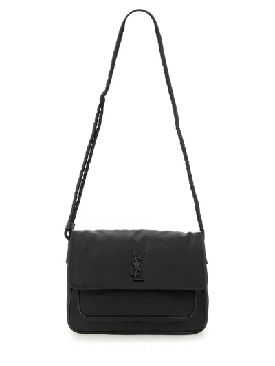 Saint Laurent Econyl® "messenger Niki" Bag In Black