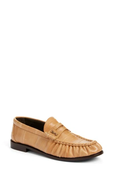 Saint Laurent Eelskin Embossed Loafer In Multi