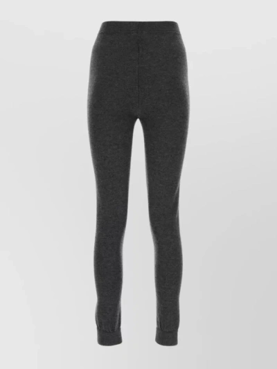 SAINT LAURENT ELASTIC WAISTBAND CASHMERE LEGGINGS