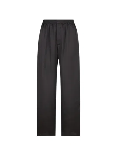 Saint Laurent Elasticated Trousers In Black
