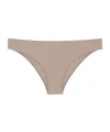 Saint Laurent Elasticated-waistband High-cut Bikini Bottoms In Nude