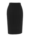 Saint Laurent Women's Stretch Pencil Skirt In Black
