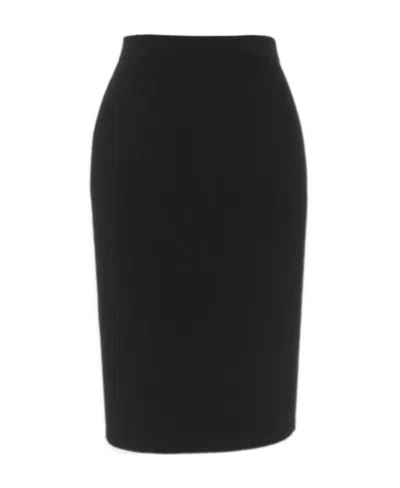 Saint Laurent Elasticated-waistband Pencil Skirt In Black
