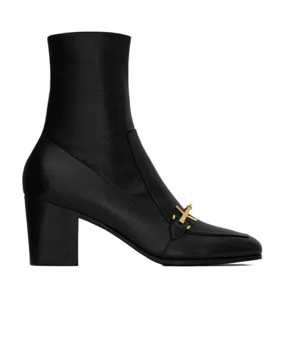 SAINT LAURENT SAINT LAURENT BEAU SQUARE TOE BOOTS