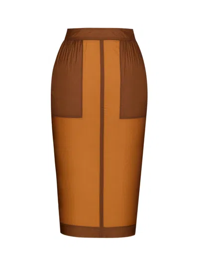 Saint Laurent Elegant Mini Skirt For Women - Ss26 Collection In Yellow