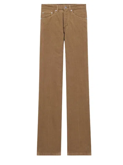 Saint Laurent Elegant Trousers For Women - Fw25 Collection In Brown