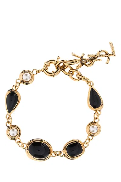 Saint Laurent Elements Bracelet In Gold