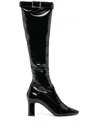 Saint Laurent Women's Elle Square Toe Bags Boot