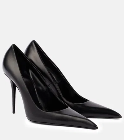 Saint Laurent Élysée 105 Leather Pumps In Black