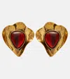 Saint Laurent Embellished Clip-on Earrings