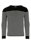 Saint Laurent Men Embroidered Cotton Blend Sweater
