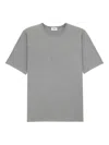 Saint Laurent White Cotton T-shirts And Polos In Gray
