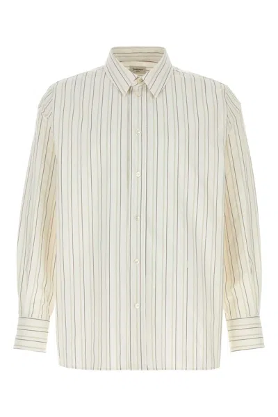 Saint Laurent Embroidered Cotton Shirt In Multi
