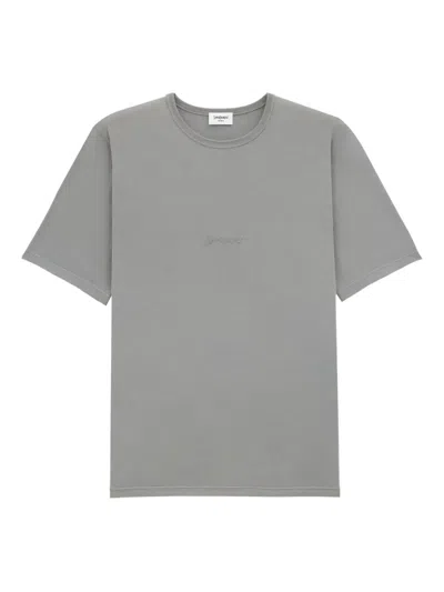 SAINT LAURENT EMBROIDERED COTTON T-SHIRT