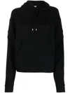 Saint Laurent Women's Cotton Hoodie In Black
