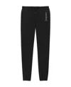 Saint Laurent Embroidered-logo Cotton Track Pants In Black