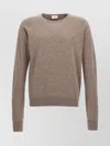 Saint Laurent Cassandre Cashmere Sweater In Neutral